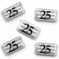 Big Dot of Happiness We Still Do 25th Wedding Anniversary Mini Candy Bar Wrapper Favors 40 Ct