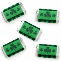 Big Dot of Happiness St. Patrick's Day - Mini Candy Bar Wrapper Stickers - Party Favors 40 Ct