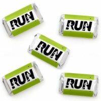 Big Dot of Happiness Set the Pace Running Mini Candy Bar Wrapper Stickers Party Favors 40 Ct