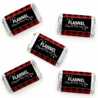 Big Dot of Happiness Flannel Fling Before the Ring Mini Candy Bar Wrapper Party Favors 40 Ct