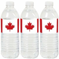 Big Dot of Happiness Canada Day - Canadian Party Water Bottle Sticker Labels - Set of 20