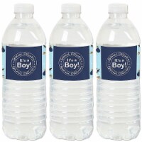 Big Dot of Happiness Boy Special Delivery It's A Boy Stork Water Bottle Sticker Labels 20 Ct