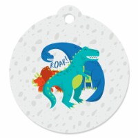 Big Dot of Happiness Roar Dinosaur Dino Mite T-Rex Baby Shower Birthday Favor Gift Tags 20 Ct