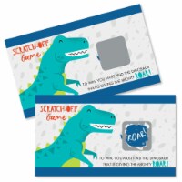 Big Dot of Happiness Roar Dinosaur - Dino Mite T-Rex Party Game Scratch Off Cards - 22 Ct