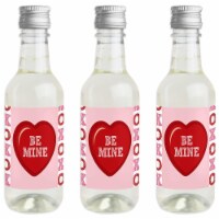 Big Dot of Happiness Conversation Hearts Mini Wine Bottle Label Stickers Valentines Day 16 Ct