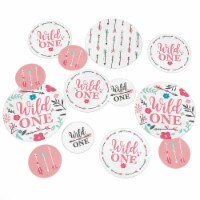 Big Dot of Happiness She's a Wild One Boho Floral 1st Birthday Party Large Confetti 27 Ct