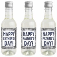 Big Dot of Happiness My Dad is Rad Mini Wine Bottle Label Stickers Father's Day Favor 16 Ct