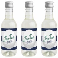 Big Dot of Happiness Par-Tee Time - Golf - Mini Wine Bottle Label Stickers Party Favor 16 Ct