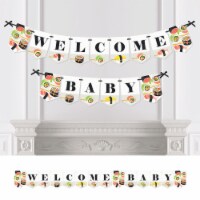 Big Dot of Happiness Let's Roll - Sushi - Japanese Bunting Banner Party Decor - Welcome Baby