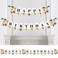 Big Dot of Happiness Let's Roll - Sushi - Japanese Bunting Banner Party Decor Happy Birthday