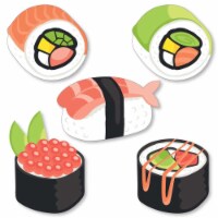 Big Dot of Happiness Let's Roll - Sushi - DIY Shaped Japanese Party Cut-Outs - 24 Ct