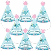 Big Dot of Happiness Narwhal Girl Mini Cone Under The Sea Party Small Little Party Hats 8 Ct