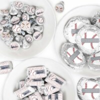 Big Dot of Happiness Batter Up - Baseball - Birthday Party Candy Favor Sticker Kit - 304 Pc