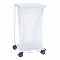 R&B Wire Products 691D Single Medium Duty Hamper with Foot Pedal & Damper