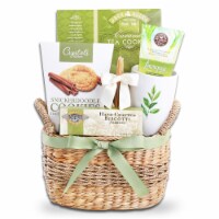 Alder Creek Gift Baskets Tea Time Wicker Basket Perspective: Main