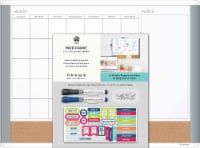 U Brands Mod Frame 3-in-1 Dry Erase Calendar