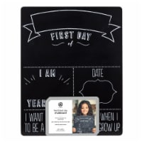 U-Brands™ First Day of School Non Magnetic Printed Double Sided Chalk Board Perspective: Main