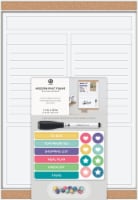 U Brands Modern Pin It Fram Dry Erase List Board