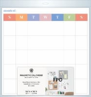 U Brands Vinyl Magnetic Monthly Calendar Perspective: Main