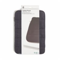 U Brands® Large Nylon Puffer Laptop Pouch - Slate Perspective: Main