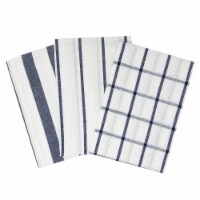 Wrapables 100% Cotton Kitchen Dish Towels (Set of 3), Blue