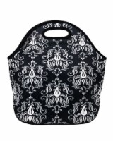Wrapables Insulated Neoprene Lunch Bag, Damask