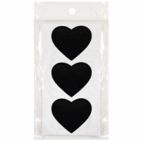 Wrapables Set of 30 Chalkboard Label Stickers, 3  x 2.25  Heart