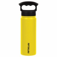 Fifty-Fifty 568463 18 oz Vacuum-Insulated Bottle with Wide-Mouth 3-Finger Handle Lid in Royal