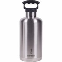 Fifty/Fifty Growler, Double Wall Insulated Water Bottle, Stainless Steel