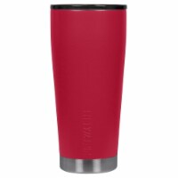 Icy-Hot Hydration 20 oz Vacuum-Insulated Tumbler with Smoke Cap, Cherry Red