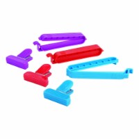 Home Plus  Plastic Bag Clips&#44; Assorted Color - Pack of 12
