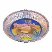 Home Plus 6391973 8.25 x 8.25 in. Durable Foil Deep Pie Pan - Silver- pack of 12