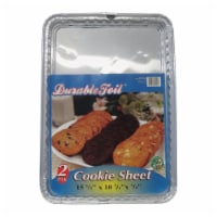 Home Plus 6392104 10.75 x 15.5 in. Durable Foil Cookie Sheet - Silver- pack of 12