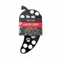 Grill Mark 8084092 11 x 5.25 in. Black Steel Jalapeno Popper Tray