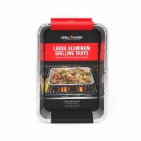 Grill Mark 8083992 Silver Aluminum Grilling Pan, Pack of 6