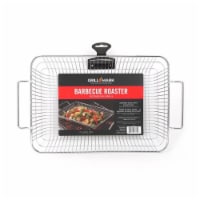 Mr. Bar-B-Q 8083993 16.7 x 10.5 in. Silver Steel Roasting Basket
