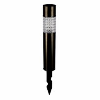 Living Accents 3908340 Black Solar Powered LED Bollard Light, Pack of 15