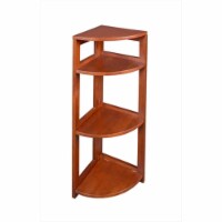 Regency Flip Flop High Corner Folding Bookcase in Cherry