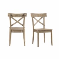 Picket House Furnishings Keaton X-Back Wooden Side Chair Set