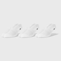 Pair of Thieves Blackout/Whiteout Men's Cushioned No-Show Socks - White Perspective: Main