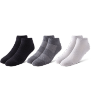 Pair of Thieves Blackout/Whiteout Men's Cushioned Low-Cut Socks - Light Gray Perspective: Main