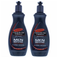 Palmers Cocoa Butter Men Body and Face Lotion  Pack of 2 Body Lotion 13.5 oz
