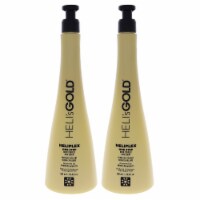 Heliplex One Step Hair Serum by Helis Gold for Unisex - 16.9 oz Serum - Pack of 2