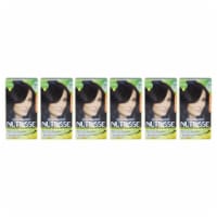 Garnier Nutrisse Nourishing Color Creme  20 Soft Black  Pack of 6 Hair Color 1 Application