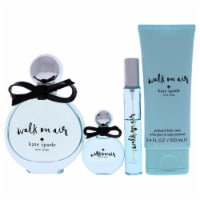 Walk On Air by Kate Spade for Women-4 Pc Gift Set-EDP Sprays, Mini Splash, Body Cream