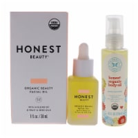 Honest Honest Organic Kit 1oz Beauty Facial Oil Moisturizer, 4oz Body Oil 2 Pc Kit