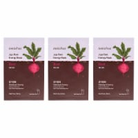 Innisfree Jeju Root Energy Mask  Beet  Pack of 3 0.84 oz