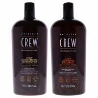 Daily Cleansing Shampoo and Moisturizing Conditioner Kit by American Crew for Men - 2 Pc Kit