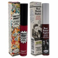 Pretty Smart Lip Gloss and Meet Matte Hughes Long Lasting Liquid Lipstick Kit by the Balm for
