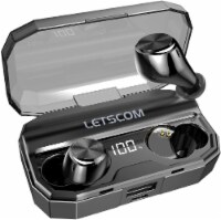 Letsfit T22 Wireless Bluetooth 5.0 In-Ear Earbuds - Black